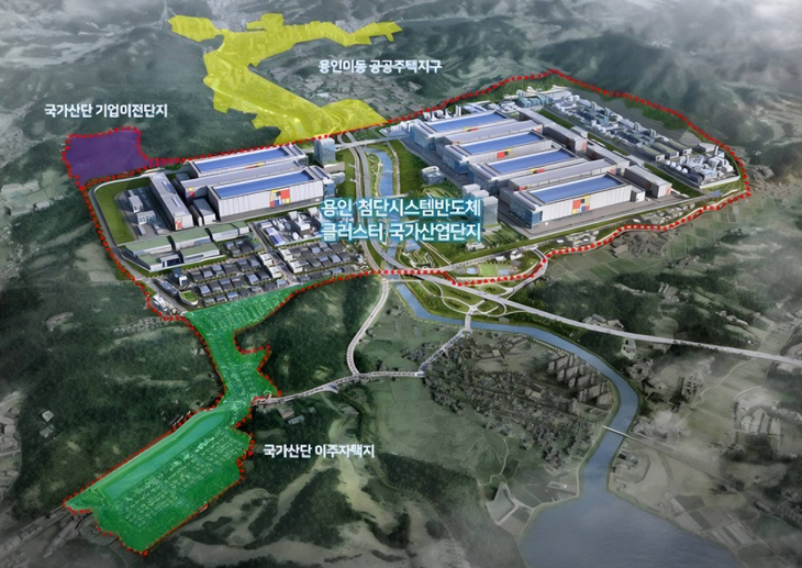 용인 반도체산단 조감도. 제공=페북 캡처