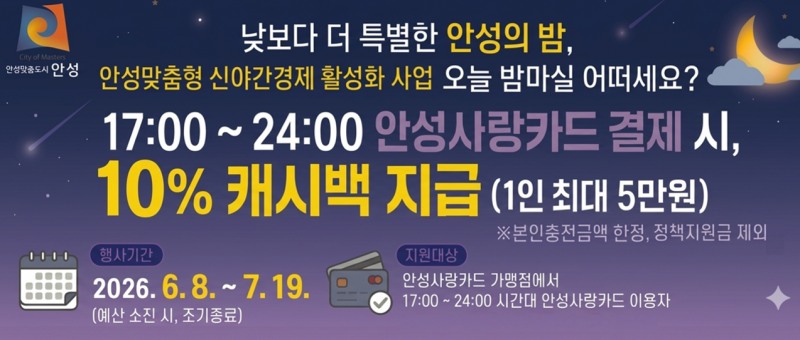 안성사랑카드 캐시백
