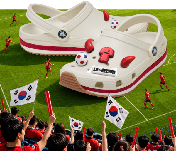 크록스, 한국 축구 응원 담은 LED 지비츠™ 참 출시