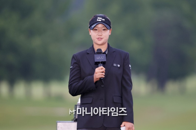 우승 소감 말하는 김민솔 / 사진=마니아타임즈
