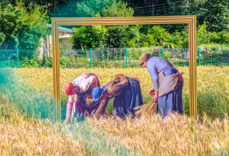 밀축제 포토존 모습. /양평군