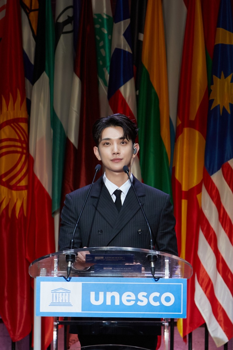세븐틴 조슈아, 유네스코 본부 연설대 오른다…청년 친선대사 활동 일환