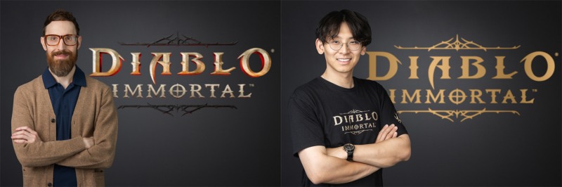 라이언 퀸 선임 내러티브 디자이너와 낸 지안 선임 게임 디자이너(제공=블리자드 엔터테인먼트).