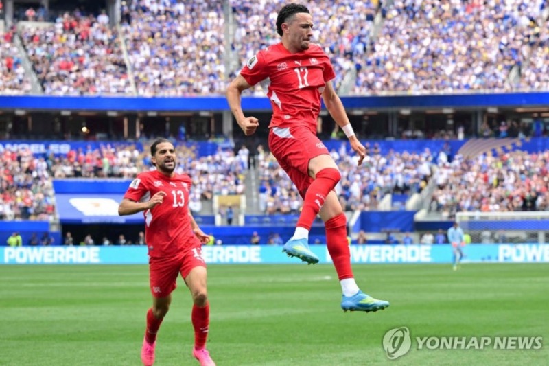 1골, 1도움을 올린 스위스 루벤 바르가스 / 사진=연합뉴스