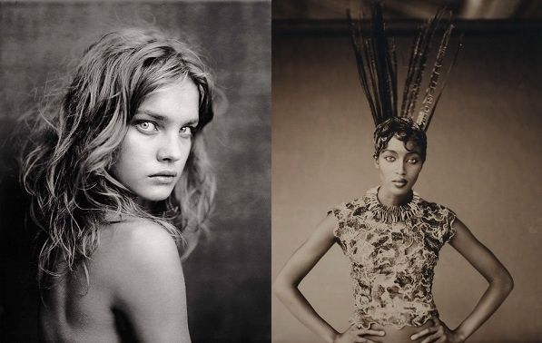 (사진=인디텍스 제공) 왼=Natalia,Paris 2003. © Paolo Roversi, 왼=Naomi, Paris 1996. © Paolo Roversi