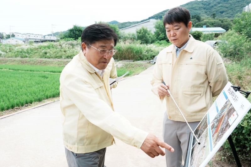 박관열 광주시장 당선자의 현장 방문 모습. /경기 광주시