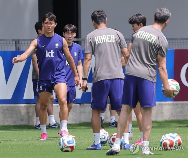 훈련 나선 축구 대표팀 / 사진=연합뉴스