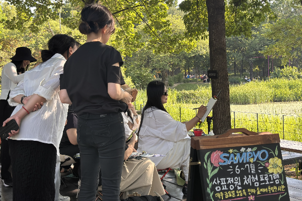 어반스케치 클래스 진행모습/삼표그룹