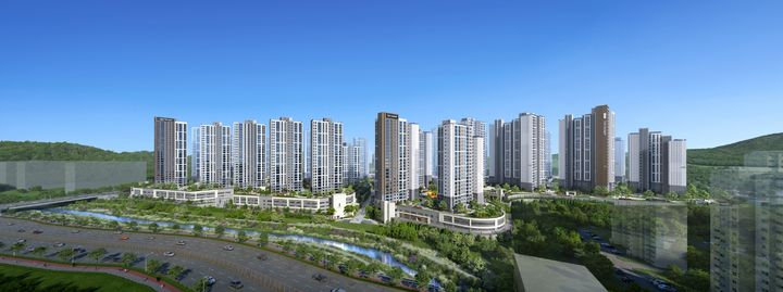 더샵 검단레이크파크 투시도/포스코이앤씨
