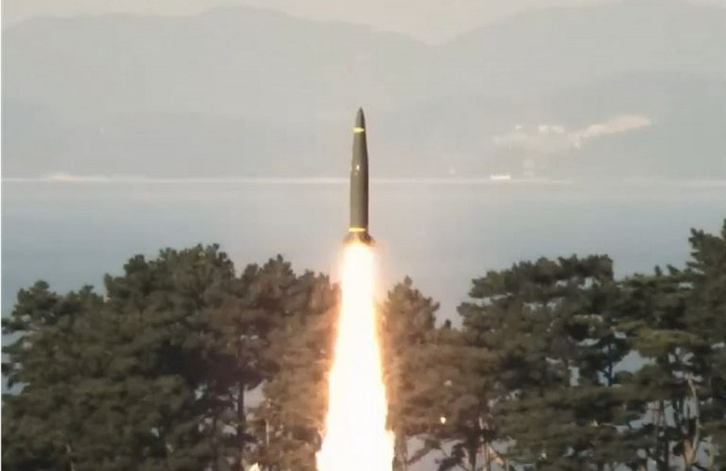 지난 2024년 미사일전략사령부 모 부대가 충남 태안군 안흥지역 사격장에서 현무-II를 발사하던 당시 모습. 사진=연합뉴스