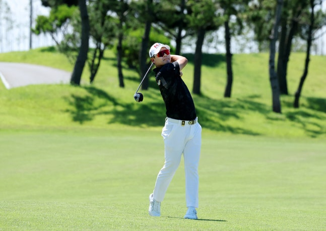 KPGA 군산CC 오픈 2라운드에서 7언더파 65타를 친 정한밀. /KPGA