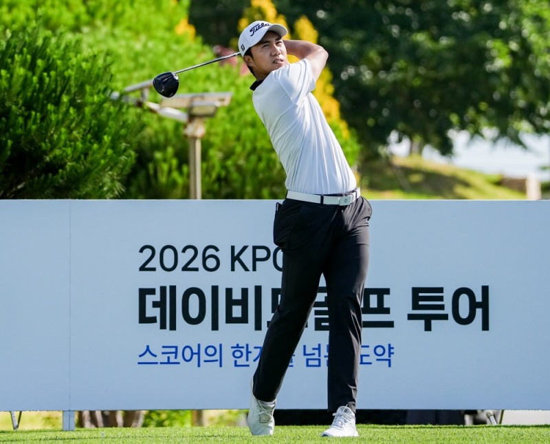 정재훈의 경기 모습. /KPGA