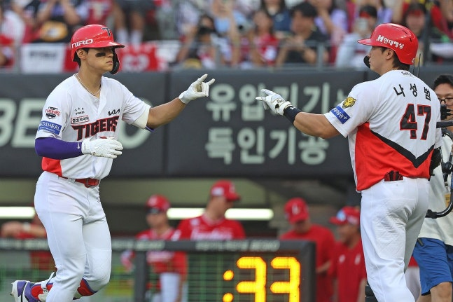 뜨거운 김도영, 24·25호 폭발…홈런 단독 1위 도약 / 사진=KIA 타이거즈 제공