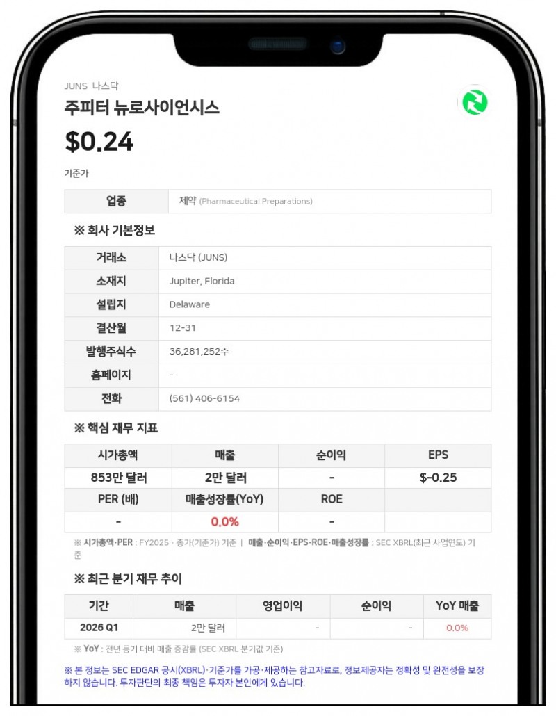 주피터 뉴로사이언시스, 전 백악관 경제자문위 위원장 대행 토마스 필립슨 박사 이사 임명