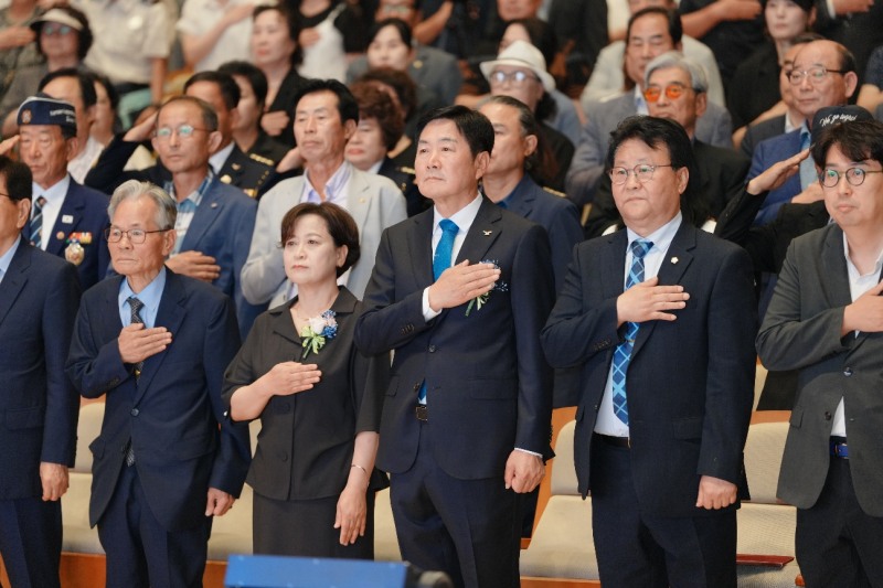 조용호 오산시장의 취임식 모습. /오산시