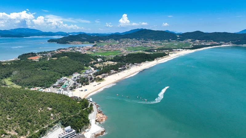 완도 신지 명사십리 전경 (사진제공=완도군)