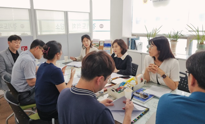 경기도의회 오산상담소에서 화성오산교육지원청과 정담회