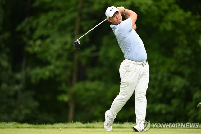 김주형의 3라운드 경기 모습 / 사진=연합뉴스