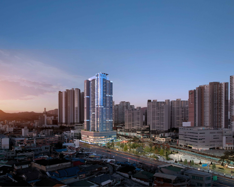춘천 효자동 주상복합단지 투시도/동부건설