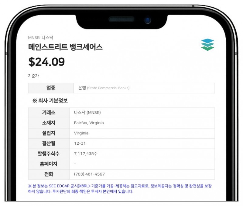 메인스트리트 뱅크셰어스, 7월 20일 2분기 실적 발표 콘퍼런스 콜 개최