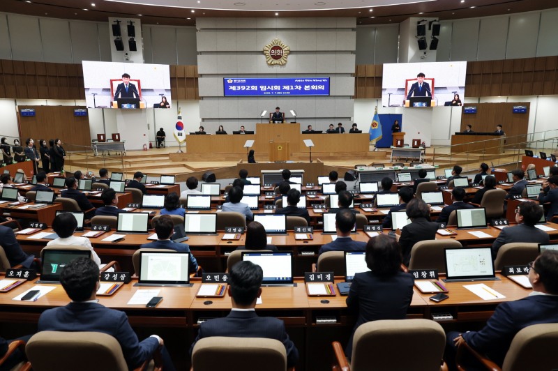 제392회 임시회 제1차 본회의 모습. /경기도의회