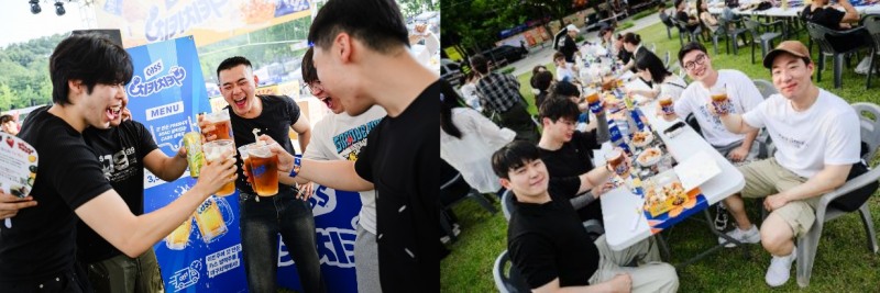 '2026 대구치맥페스티벌'을 찾은 방문객들이 카스 프레시 생맥주를 즐기고 있다./오비맥주