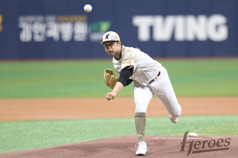 키움 신인 정현우의 역투. / 사진=연합뉴스