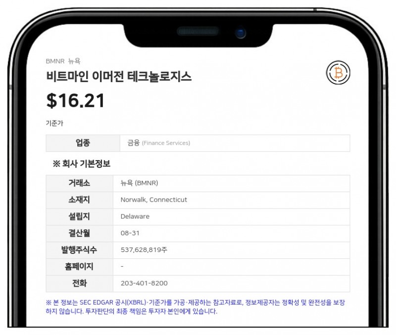 비트마인 이머전 테크놀로지스, 암호화폐 및 현금 자산 113억 달러 돌파... 이더리움 577만 개 보유