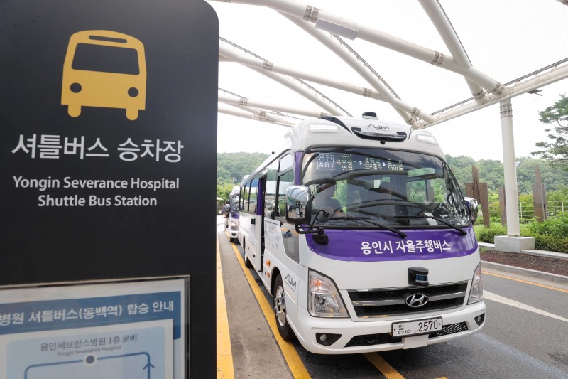 용인특례시 자율주행버스 '용인A01'번 모습. /용인시
