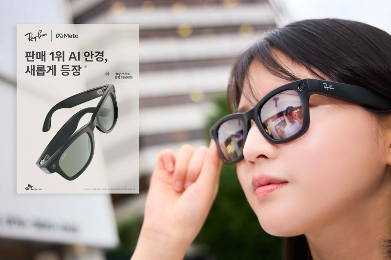 AI 글래스 레이밴 메타 이미지. 사진=SKT