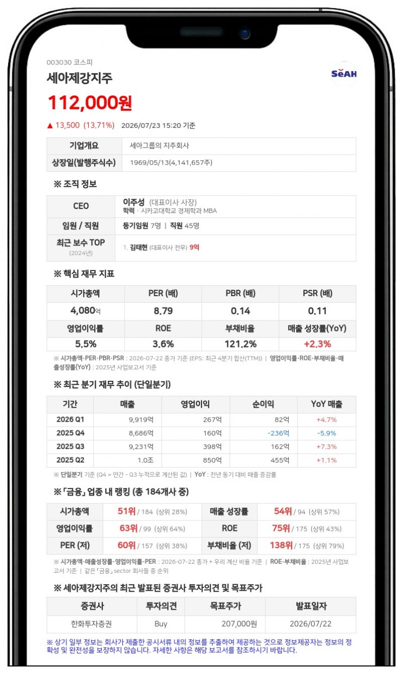 세아제강지주 이주성 임원 사흘 연속 장내매수, 개인 지분 90만 주 확보