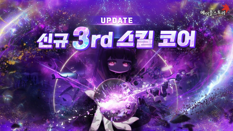 넥슨의 '메이플스토리' 스킬 코어 추가 홍보 포스터. 사진=넥슨