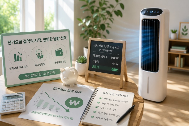 폭염 일상화에 냉방기기 사용 시간 증가...소비자 관심 '시원함'에서 '효율성'으로 변화하며 냉풍기 주목