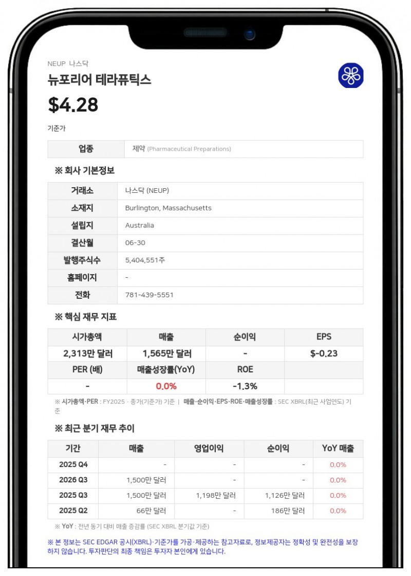 뉴포리어 테라퓨틱스, 영국 스캔셀과 전량 주식 교환 방식 합병 합의
