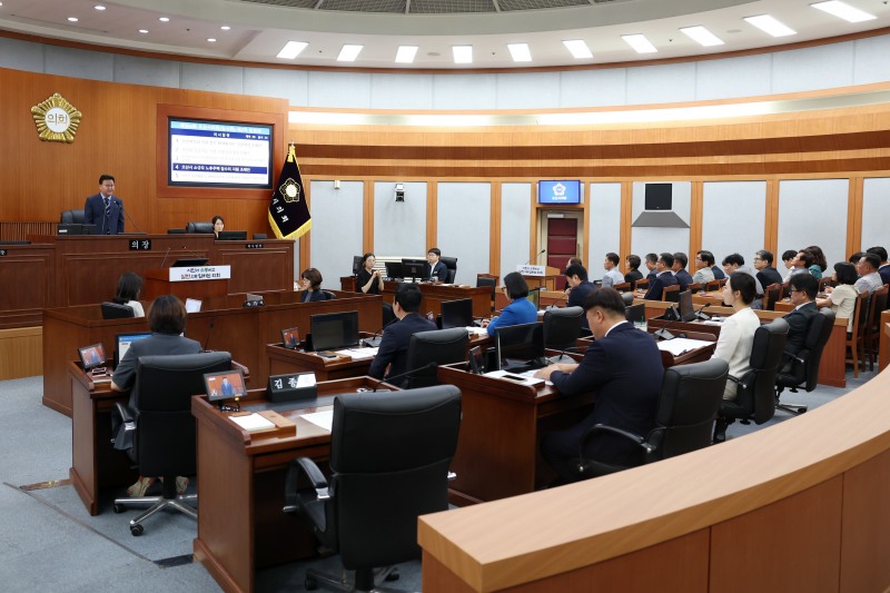제304회 임시회 폐회 모습. /오산시의회