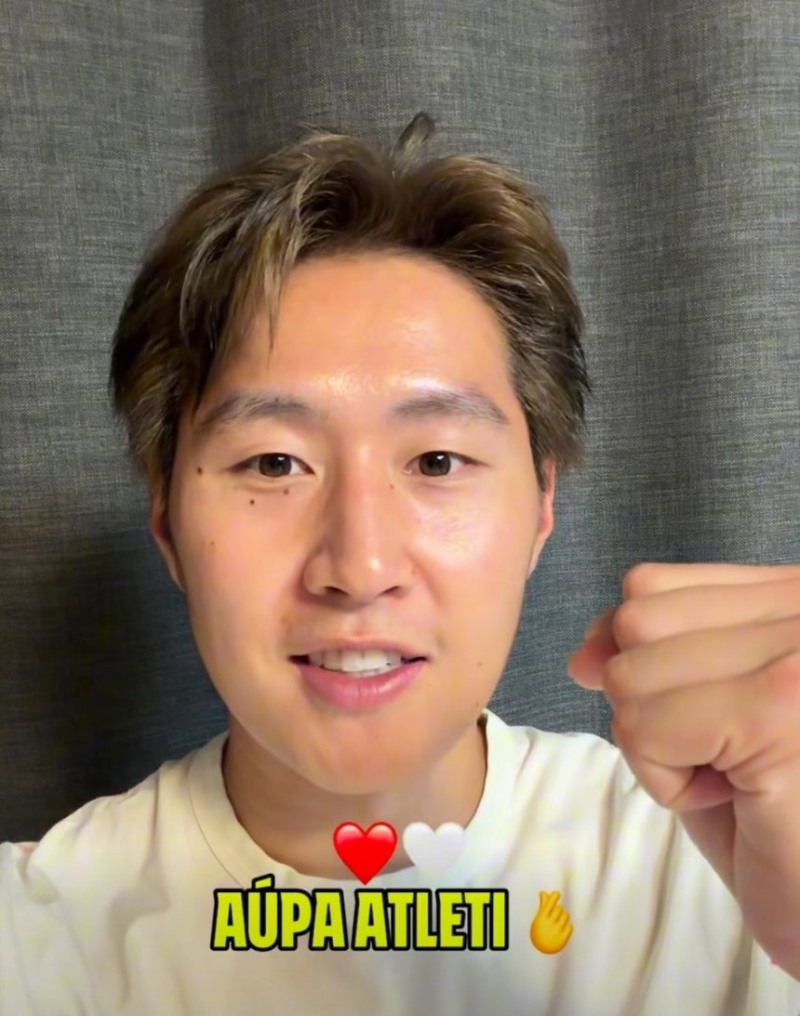 입단 인사를 전하는 이강인 / 사진=AT 마드리드 SNS 캡처. 연합뉴스