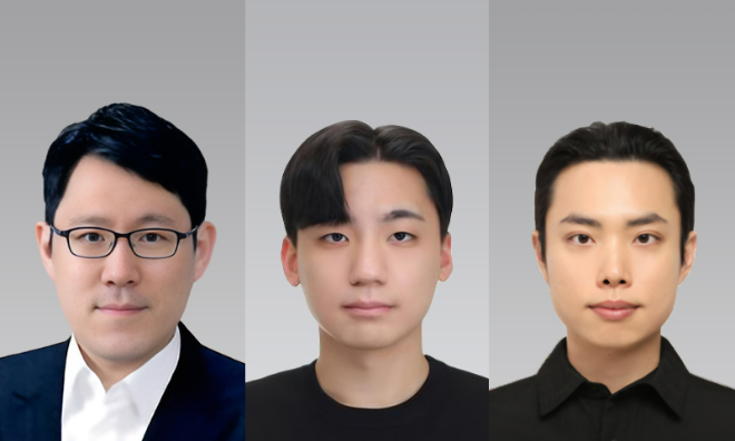 (좌측부터) 서강대학교 컴퓨터공학과 김영재 교수, 김준원(컴공 21), 유정현 박사과정. (사진제공=서강대)