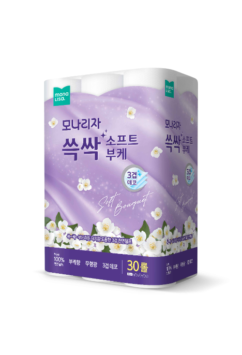 사진자료: 모나리자 쓱싹 소프트 부케 두루마리 화장지