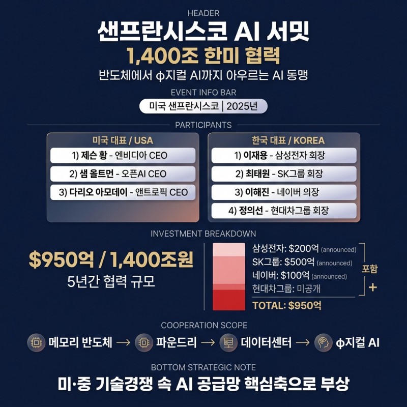 샌프란시스코 AI 서밋… 재계 총수들의 승부수는?
