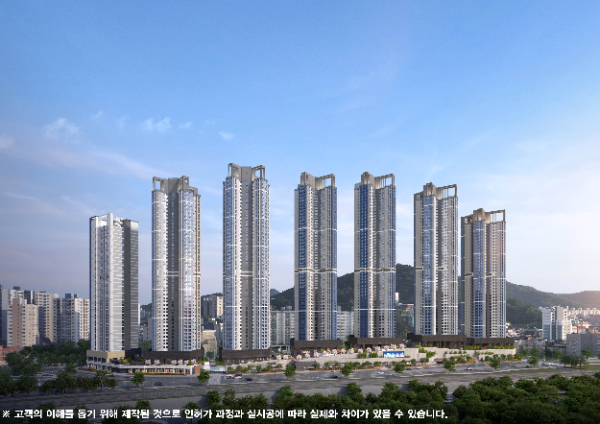 두산위브더제니스 부천 투시도/두산건설
