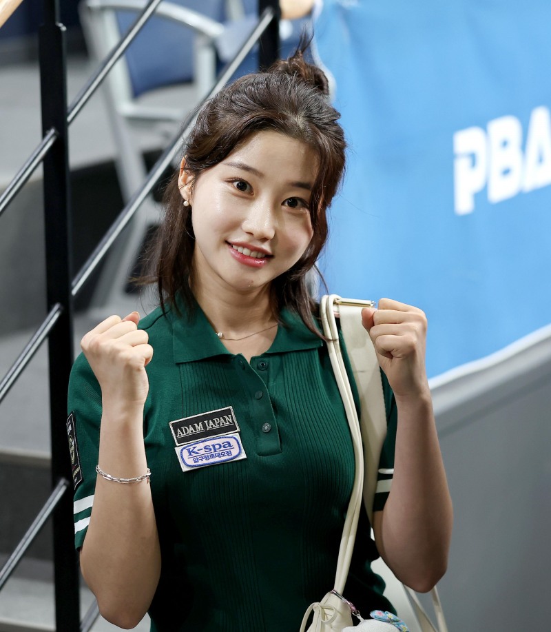 스롱을 꺾고 기뻐하는 조예은. / 사진=연합뉴스