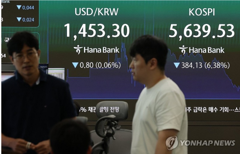 국내 증시 시가총액이 29일 4개월만에 5000조원 밑으로 내려앉았다. 사진=연합뉴스
