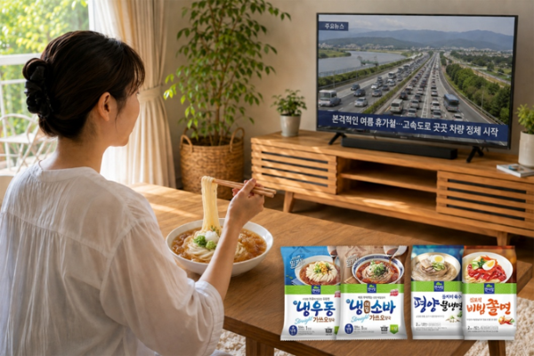 면사랑이 여름 휴가철을 맞아 고속도로 휴게소에서 자주 찾는 여름면 4종을 추천한다. (출처 : AI 생성 이미지)