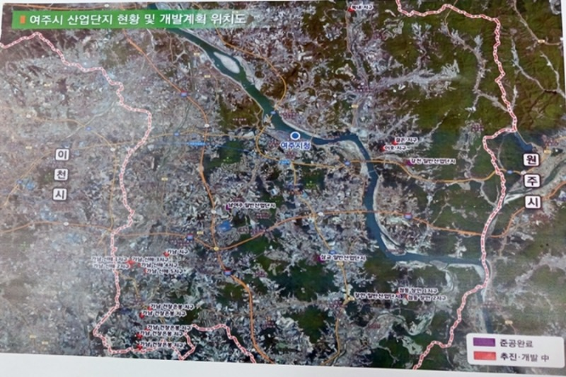 현재 추진 중인 여주 산업단지 위치도. /여주시