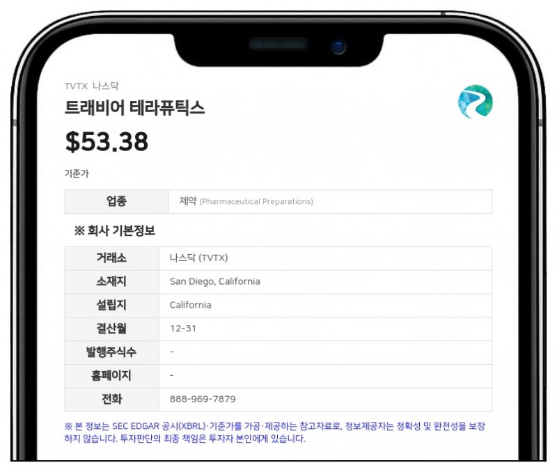 트래비어 테라퓨틱스, 2분기 필스파리 매출 96% 급증… 1억 4110만 달러 기록