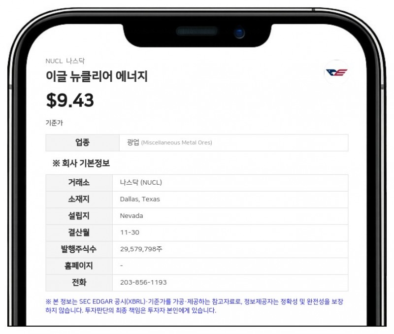 이글 뉴클리어 에너지, 외부 감사인 CBIZ로 변경…로버트 카플란 이사는 재선임 포기