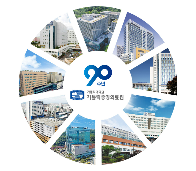 가톨릭중앙의료원 산하 8개 병원 네트워크. (사진제공=가톨릭중앙의료원)