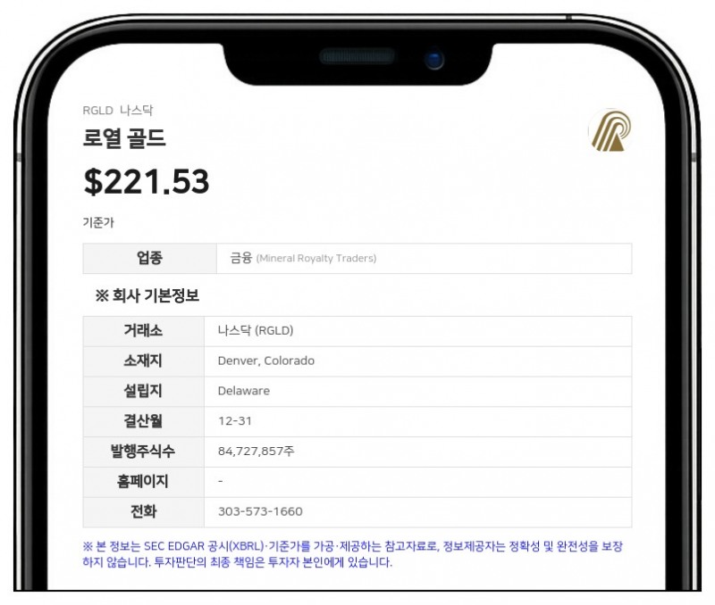 로열 골드, 샌드스톰·호라이즌 인수 가격 배분 조정…세율 변동에 3370만 달러 세혜택