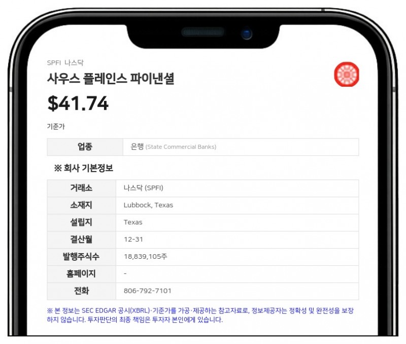 사우스 플레인스 파이낸셜, 2분기 순이익 1899만 달러 기록…BOH 홀딩스 인수 효과 반영