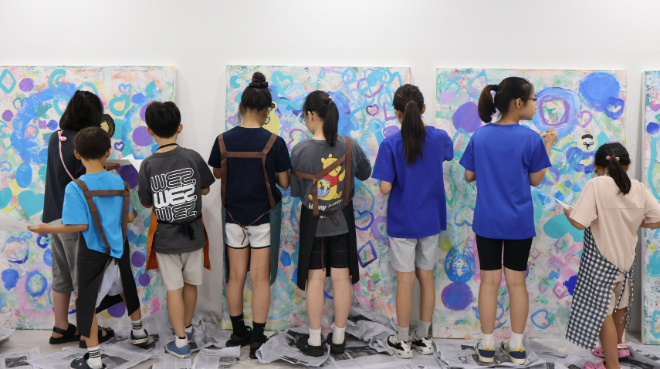 관악어린이라운지 공공예술프로젝트 공공예술작품 제작 현장. (사진제공=관악문화재단)